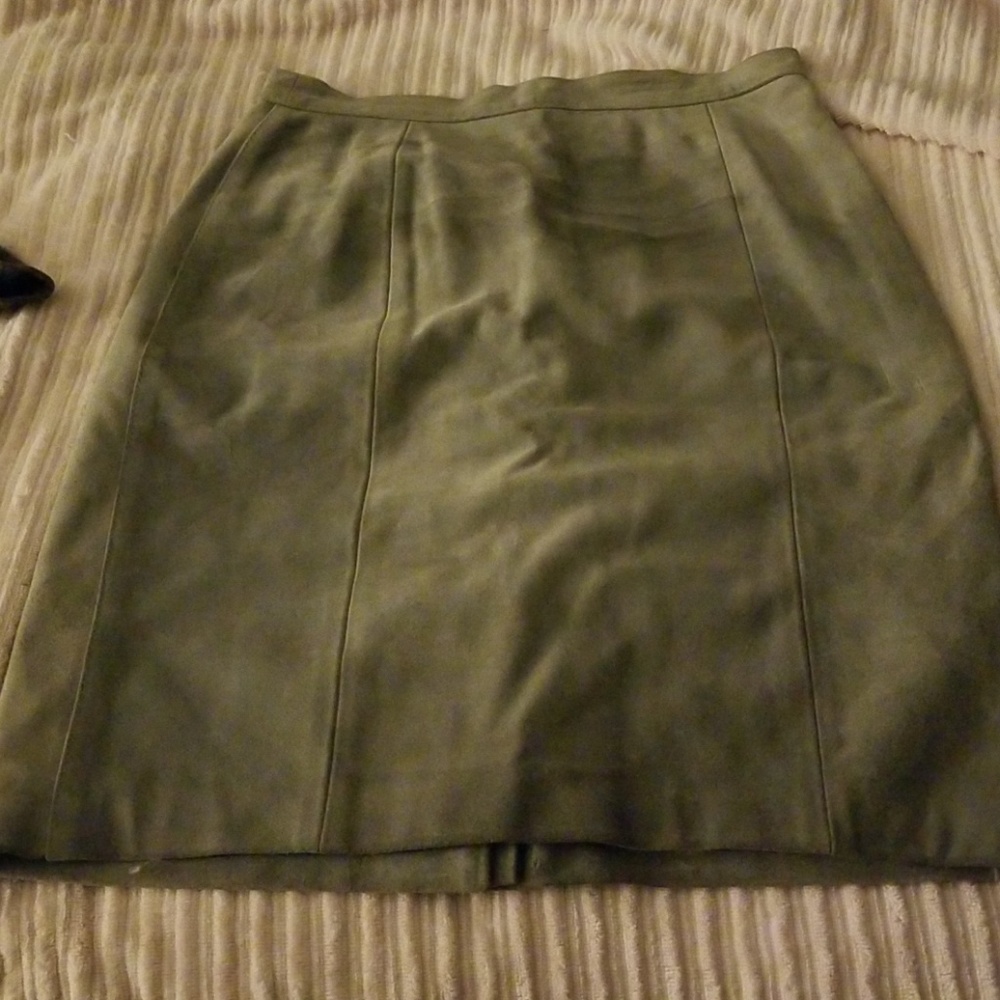 Vintage grey suede skirt